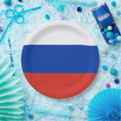 Assiettes En Carton Drapeau russe (Russie) (Fête)