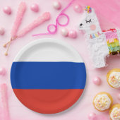 Assiettes En Carton Drapeau russe (Russie) (Fête)