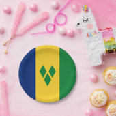 Assiettes En Carton Drapeau Saint-Vincent-et-les Grenadines Vincy (Fête)