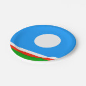 Assiettes En Carton Drapeau Sakha (Angle)