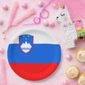 Assiettes En Carton Drapeau Slovénie (Fête)