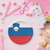 Assiettes En Carton Drapeau Slovénie (Fête)