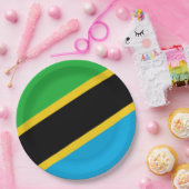 Assiettes En Carton Drapeau tanzanien (Fête)