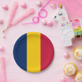 Assiettes En Carton Drapeau Tchad (Fête)