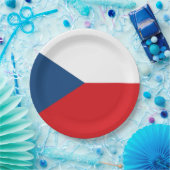 Assiettes En Carton Drapeau tchèque (Fête)