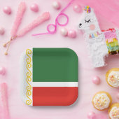 Assiettes En Carton Drapeau tchétchène (Fête)