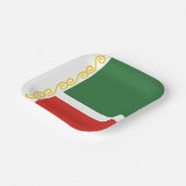 Assiettes En Carton Drapeau tchétchène (Angulaire)