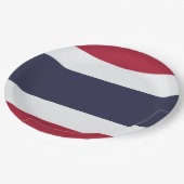 Assiettes En Carton Drapeau thaïlandais (Thaïlande) (Angle)