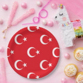 Assiettes En Carton Drapeau turc (Fête)