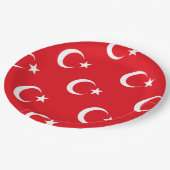 Assiettes En Carton Drapeau turc (Angle)