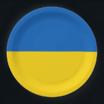Assiettes En Carton Drapeau Ukraine<br><div class="desc">Drapeau Ukraine</div>