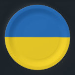 Assiettes En Carton Drapeau Ukraine<br><div class="desc">Drapeau Ukraine</div>