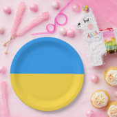 Assiettes En Carton Drapeau ukrainien (Fête)