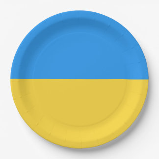 Assiettes En Carton Drapeau ukrainien