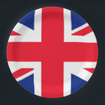 Assiettes En Carton Drapeau Union Jack du Royaume-Uni<br><div class="desc">Drapeau Union Jack du Royaume-Uni</div>