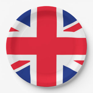 Assiettes En Carton Drapeau Union Jack du Royaume-Uni