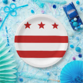 Assiettes En Carton Drapeau urbain de Washington D.C. (Fête)