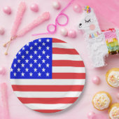 Assiettes En Carton Drapeau USA (Fête)