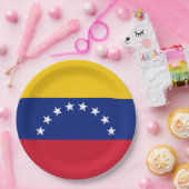 Assiettes En Carton Drapeau Venezuela (Fête)