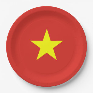 Assiettes En Carton Drapeau vietnamien (Vietnam)