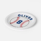 Assiettes En Carton Drapeaux de baseball Ball Bunting Anniversaire de  (Angle)