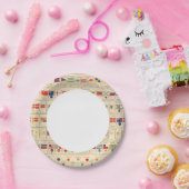 Assiettes En Carton Drapeaux, insignes (Fête)