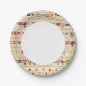 Assiettes En Carton Drapeaux, insignes (Devant)