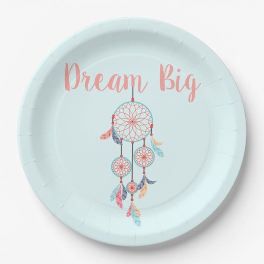 Assiettes En Carton Dream Big Dreamcatcher Bohemian Dream Catcher (Devant)