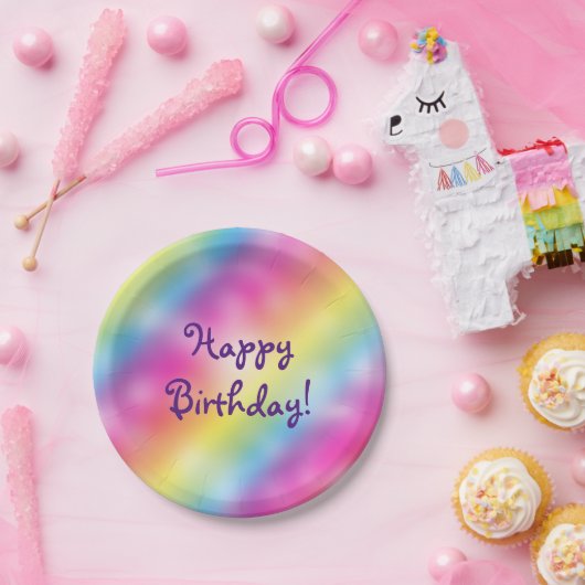 Assiettes En Carton Dreambow Ice Cream Plaques de fête d'anniversaire (Fête)