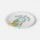 Assiettes En Carton Dreamcatcher splatter personnalisé (Angle)