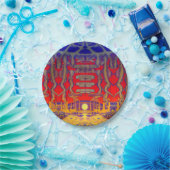 Assiettes En Carton Dreamland psychédélique (Fête)