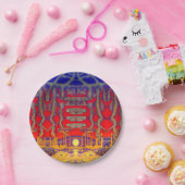 Assiettes En Carton Dreamland psychédélique (Fête)