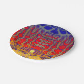 Assiettes En Carton Dreamland psychédélique (Angle)