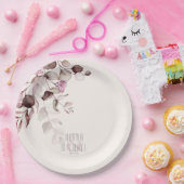 Assiettes En Carton Dreamy Foliage Mariage V2 Bourgogne ID817 (Fête)