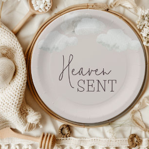 Assiettes En Carton Dreamy Genre Neutre Ciel Envoyé Genre Révélation