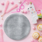 Assiettes En Carton Dreamy Glitzy Silver Sparkle (Fête)
