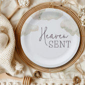 Assiettes En Carton Dreamy Heaven envoyé Blue Boy Baby shower