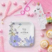 Assiettes En Carton Dreamy Lilac Mariage (Fête)