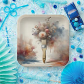 Assiettes En Carton Dreamy Paintbrush Flower Bunch (Fête)