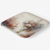 Assiettes En Carton Dreamy Paintbrush Flower Bunch (Angulaire)