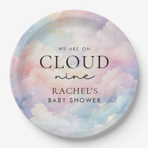 Assiettes En Carton Dreamy Pastel Cloud Neuf Baby shower