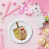 Assiettes En Carton Dreidel (Fête)