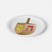 Assiettes En Carton Dreidel (Angle)