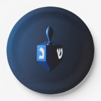 Dreidel bleu brillant
