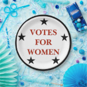 Assiettes En Carton Droits des femmes Voter le suffrage commémoratif (Fête)