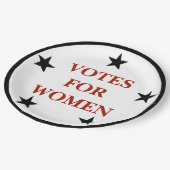 Assiettes En Carton Droits des femmes Voter le suffrage commémoratif (Angle)
