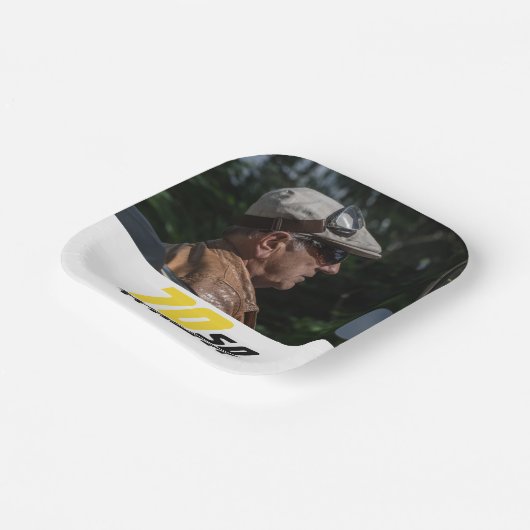 Assiettes En Carton Drôle 70 alors que Citer Photo 70e Anniversaire (Angulaire)