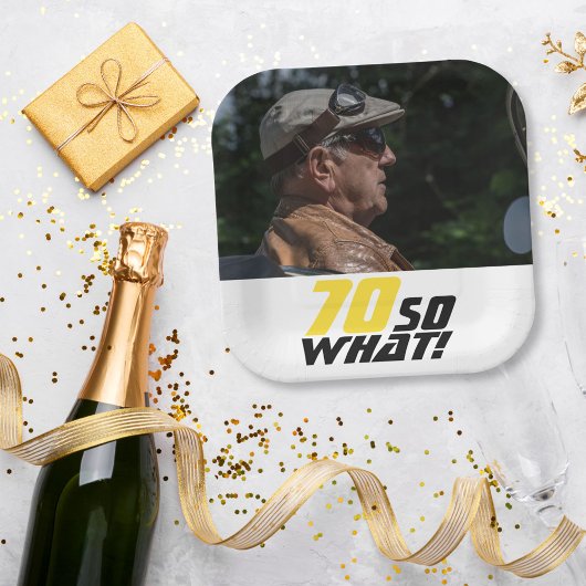 Assiettes En Carton Drôle 70 alors que Citer Photo 70e Anniversaire