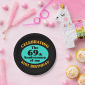 Assiettes En Carton Drôle 90e anniversaire Gag cadeau (Fête)