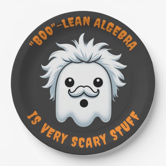 Assiettes En Carton Drôle algèbre booléenne est très effrayant Stuff (Devant)